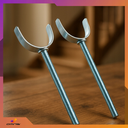 2x mocowanie uchwytu do barierki ochronnej – adapter do słupka/profilu