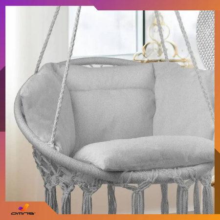 Poduszka na huśtawkę ogrodową bocianie gniazdo na taras fotel krzesło boho