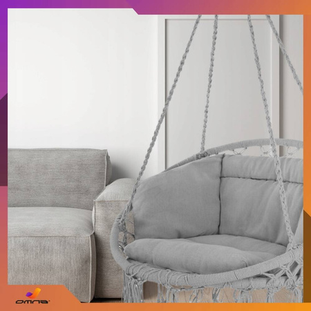 Poduszka na huśtawkę ogrodową bocianie gniazdo na taras fotel krzesło boho