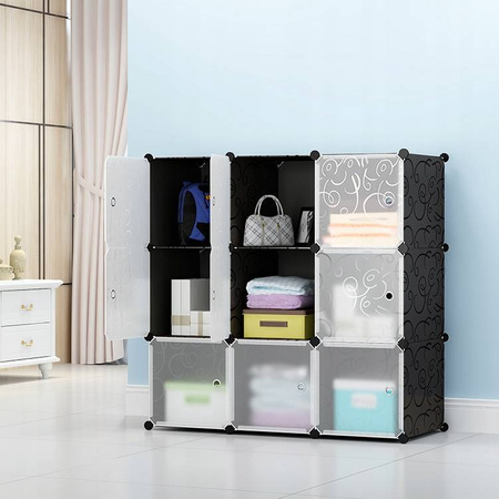 REGAŁ SZAFKA MODUŁOWA DZIECIĘCA 9x SZAFKA