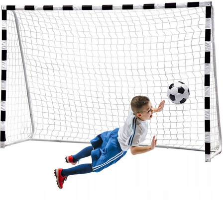 Bramka piłkarska duża mocna metalowa treningowa 300x200 cm do piłki nożnej