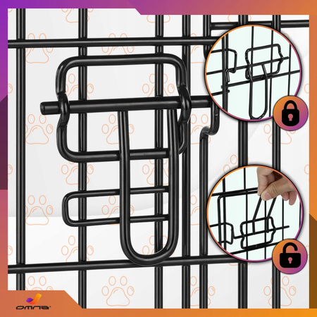 Klatka dla psa kennelowa do samochodu transportowa metalowa kojec 92x57x63