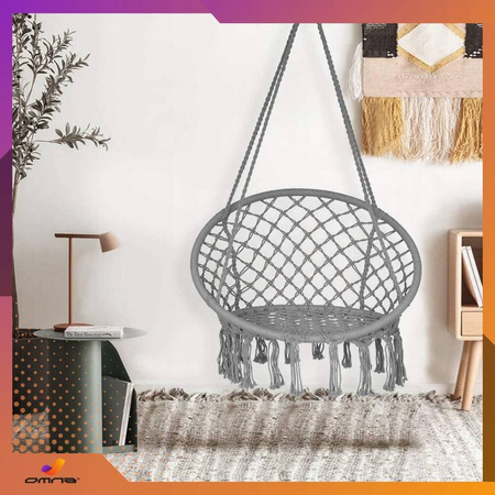 Fotel wiszący huśtawka bocianie gniazdo do domu, ogrodu na taras dla dzieci