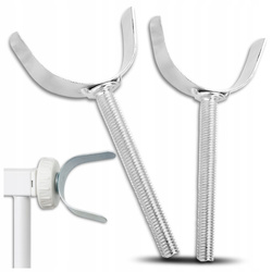 2x mocowanie uchwytu do barierki ochronnej – adapter do słupka/profilu