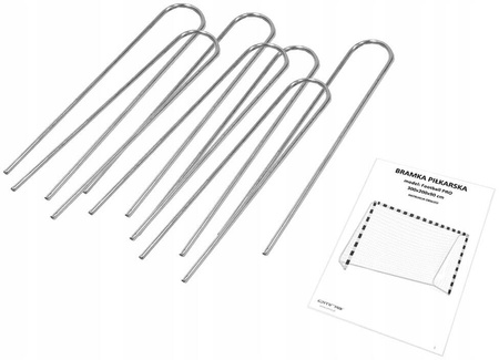 Bramka piłkarska duża mocna metalowa treningowa 300x200 cm do piłki nożnej