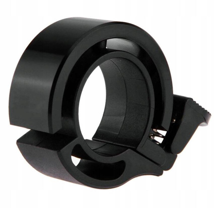 DZWONEK ROWEROWY NIEWIDOCZNY ALUMINIOWY CZARNY