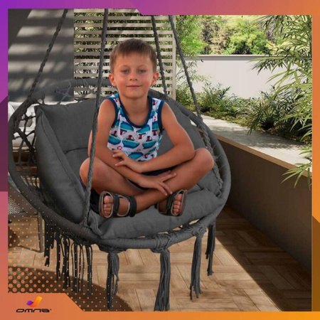 Fotel wiszący ogrodowy huśtawka bocianie gniazdo do domu ogrodu z poduszką