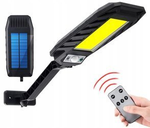LAMPA SOLARNA ULICZNA LATARNIA 180LED COB +UCHWYT