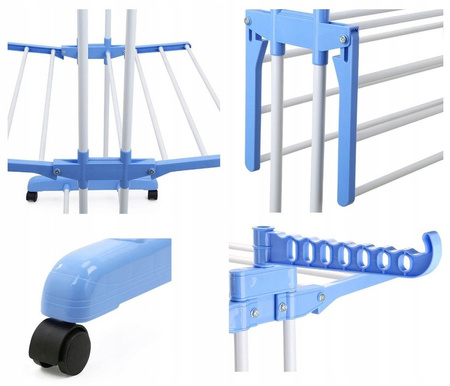 Suszarka pionowa do prania duża składana balkon 3P