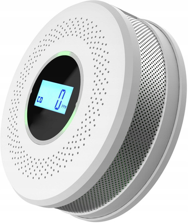 Czujnik czadu i dymu detektor tlenku węgla JKD 512COM certyfikowany