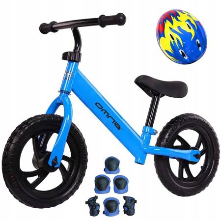 Rowerek biegowy dla dzieci + kask + ochraniacze
